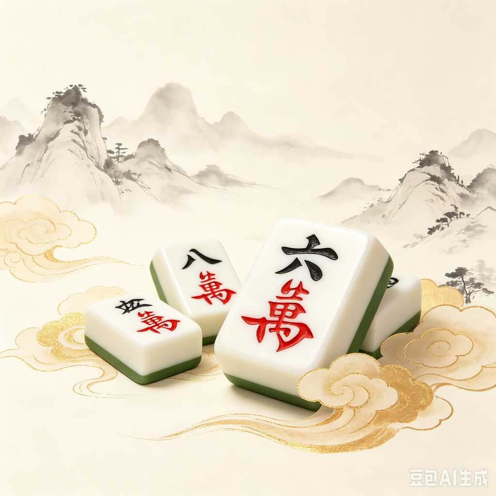 wood mahjong tiles
